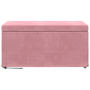Rosa Samt Hocker 81x41x40 cm