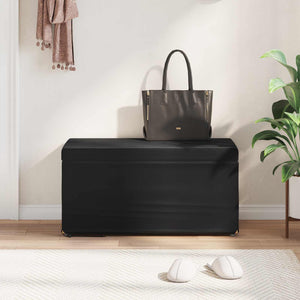 Schwarzer Samt Hocker 81x41x40cm