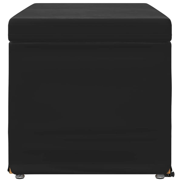 Schwarzer Samt Hocker 81x41x40cm