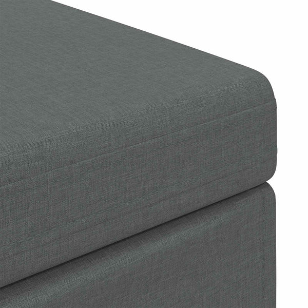 Dunkelgrauer Hocker 101x41x40cm