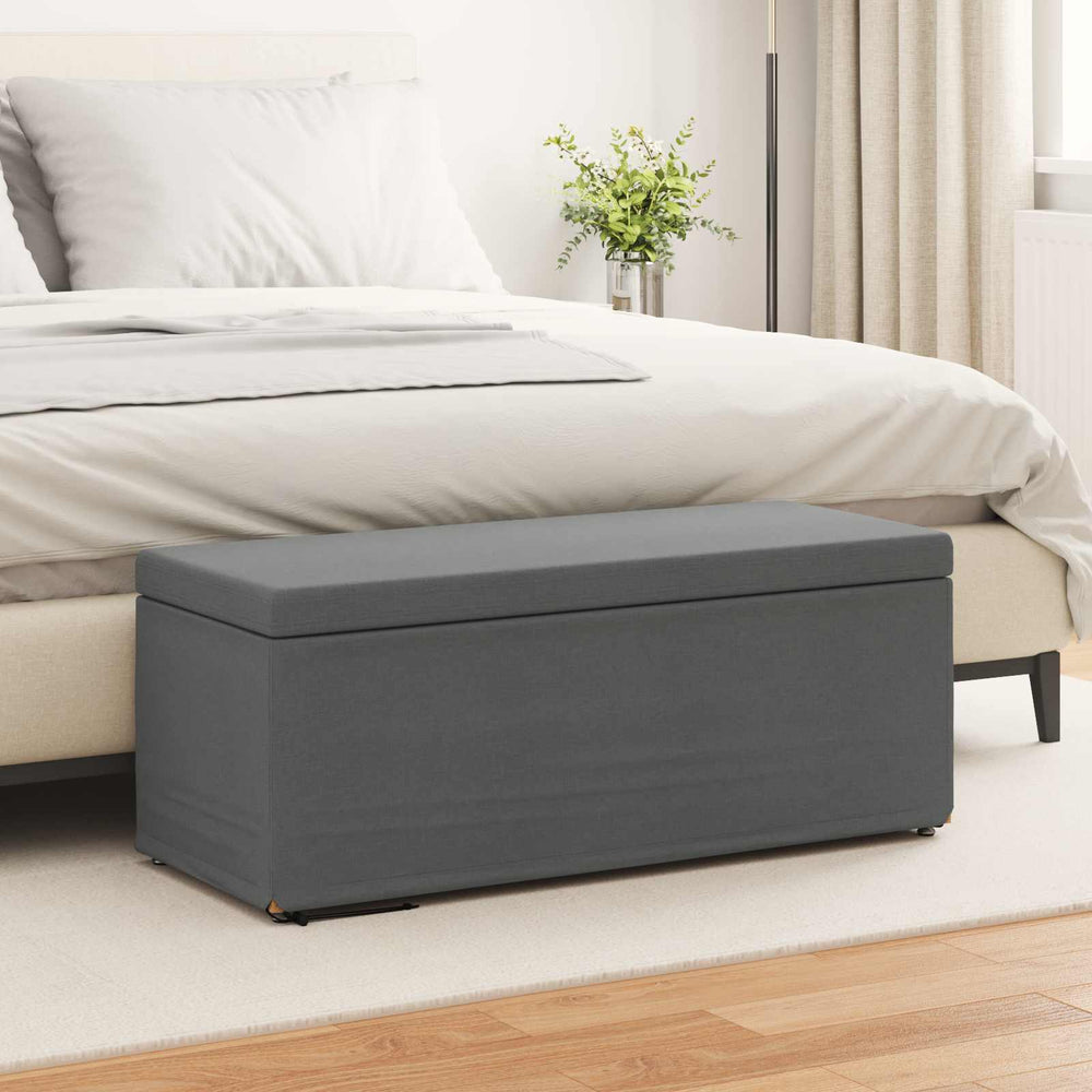 Dunkelgrauer Hocker 101x41x40cm