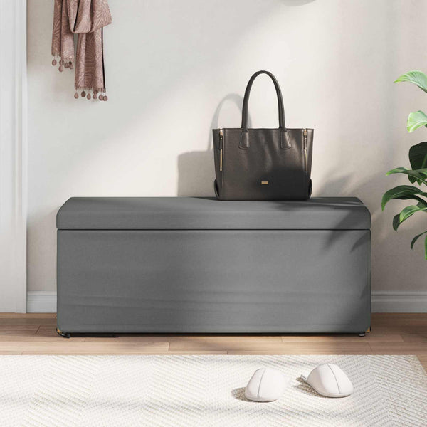 Dunkelgrauer Hocker 101x41x40cm