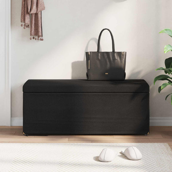 Schwarzer Hocker 101x41x40cm