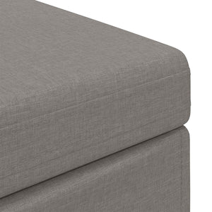 Taupe Hocker 101x41x40 cm