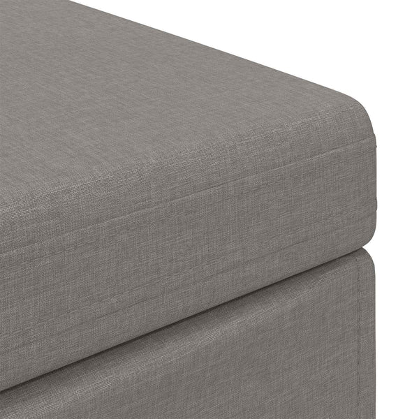 Taupe Hocker 101x41x40 cm