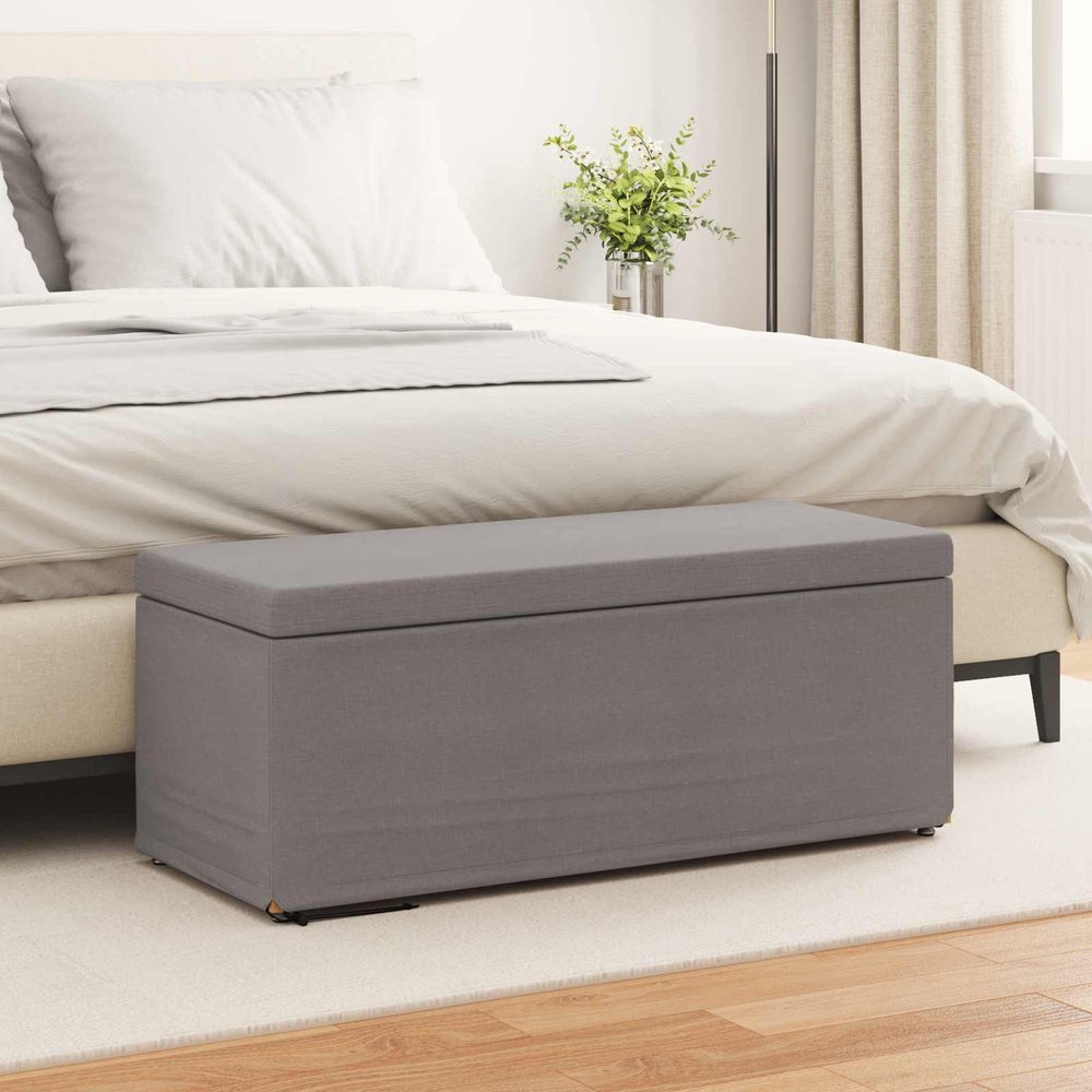 Taupe Hocker 101x41x40 cm