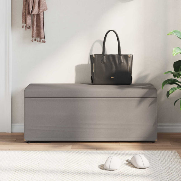 Taupe Hocker 101x41x40 cm