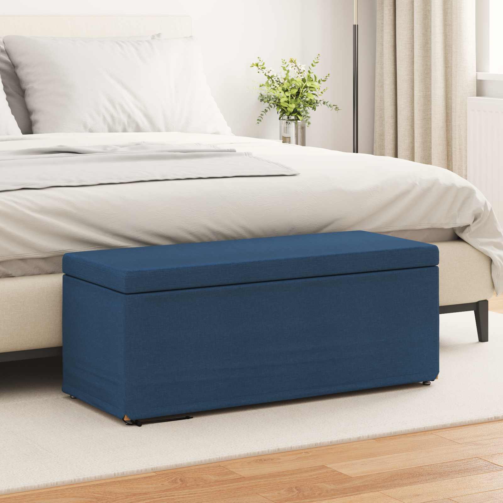 Blauer Hocker 101x41x40 cm