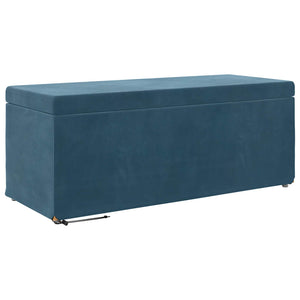 Blauer Samt Hocker 101x41x40cm