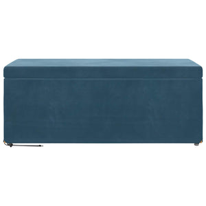 Blauer Samt Hocker 101x41x40cm