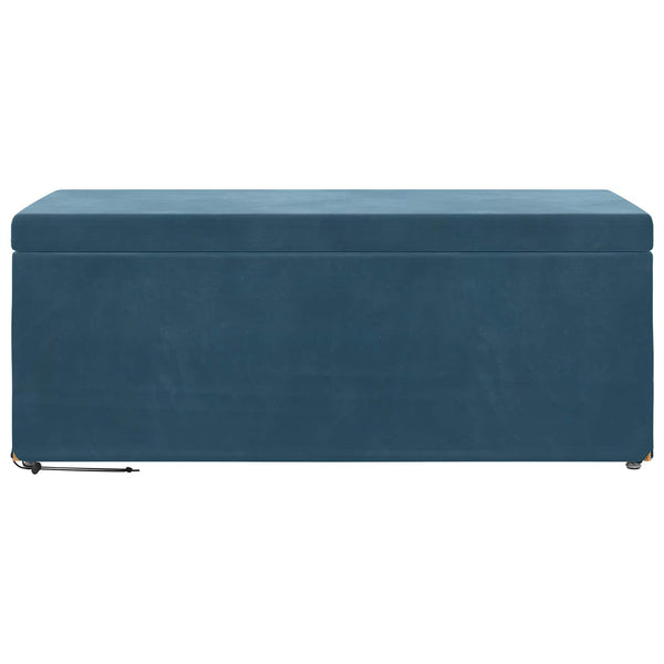 Blauer Samt Hocker 101x41x40cm