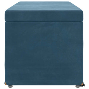 Blauer Samt Hocker 101x41x40cm