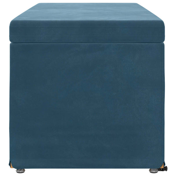 Blauer Samt Hocker 101x41x40cm