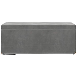 Dunkelgrauer Samt Hocker 101x41x40cm