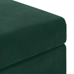 Dunkelgrüner Samt Hocker 101 cm
