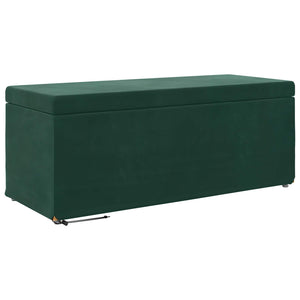 Dunkelgrüner Samt Hocker 101 cm