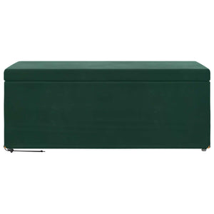 Dunkelgrüner Samt Hocker 101 cm