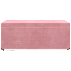 Rosa Samt Hocker 101 cm