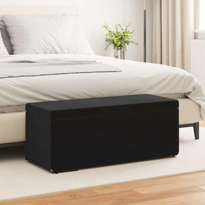 Schwarzer Samt Hocker 101x41x40cm