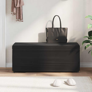 Schwarzer Samt Hocker 101x41x40cm