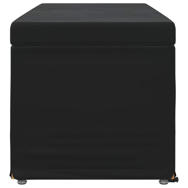 Schwarzer Samt Hocker 101x41x40cm