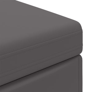 Grauer Hocker 101x41x40 cm