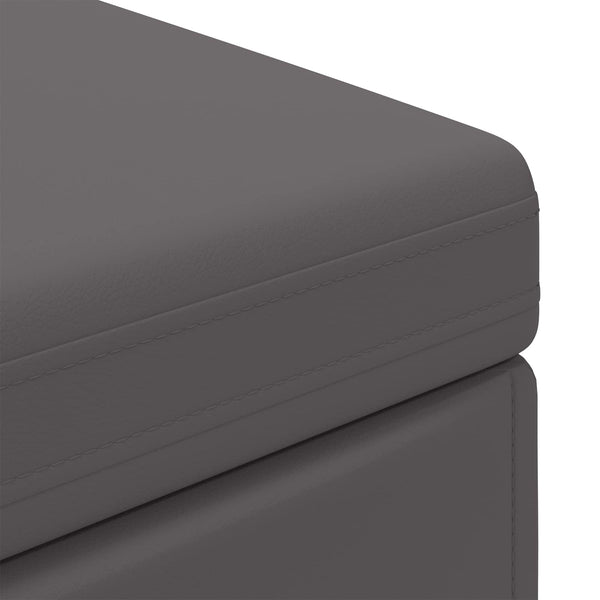 Grauer Hocker 101x41x40 cm