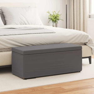 Grauer Hocker 101x41x40 cm