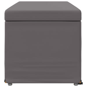 Grauer Hocker 101x41x40 cm