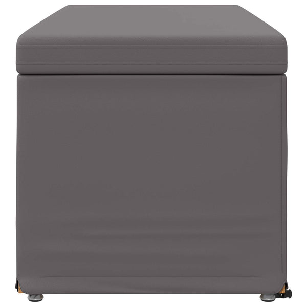 Grauer Hocker 101x41x40 cm