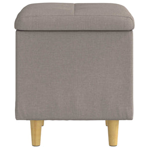 Aufbewahrungsottomane Taupe mit Kissen