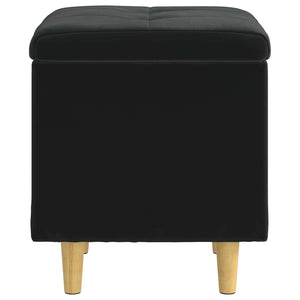 Schwarze Samt Aufbewahrungsbox mit Kissen 40x40x45cm
