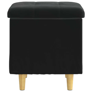 Schwarze Samt Aufbewahrungsbox mit Kissen 40x40x45cm