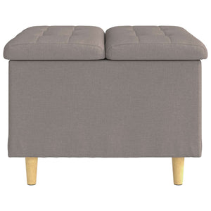 Aufbewahrungsottomane Taupe 60x60 cm