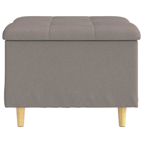 Aufbewahrungsottomane Taupe 60x60 cm