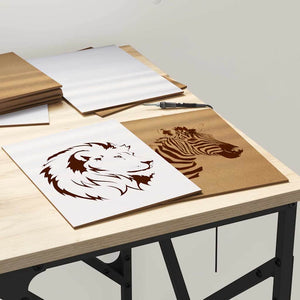 Deko Holzplatten Weiß, 15x21cm, 50 Stk.