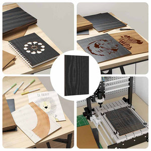 Deko Platten Schwarz Eiche 50 Stk.