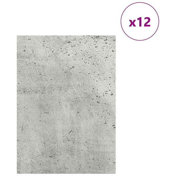 Deko Platten Beton Grau 12 Stk