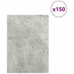 Deko Platten Beton Grau 150 Stk.