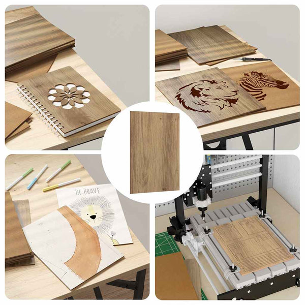 Deko Holzplatten Artisan-Eiche, 150 Stk.