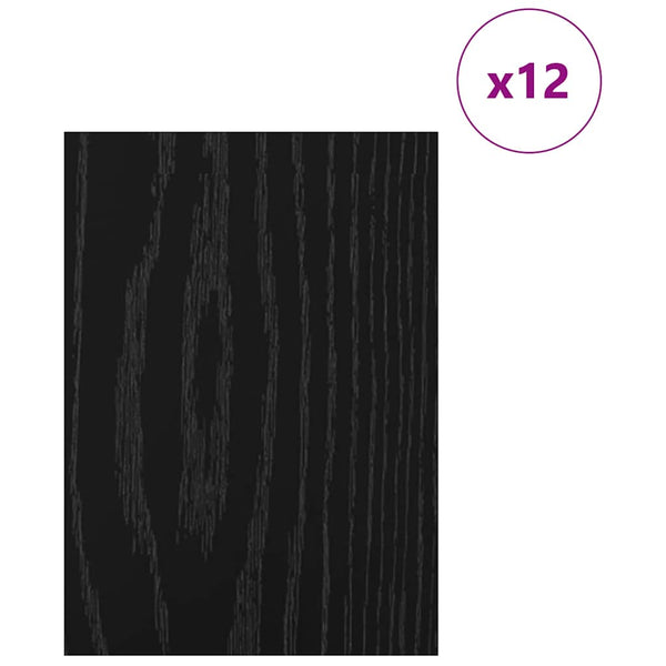 Deko Platten Schwarz Eiche 12 Stk.