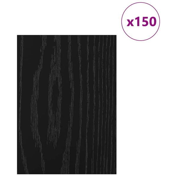 Deko Platten 150 Stk. Schwarz Eiche Optik