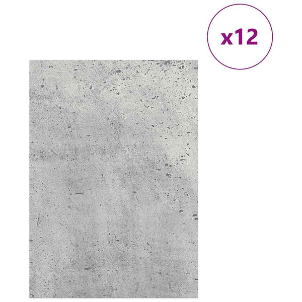Deko Platten Beton Grau 12 Stk
