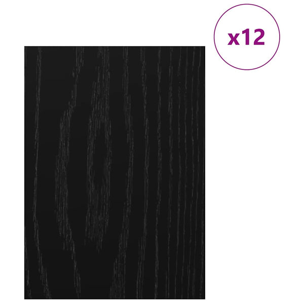 Deko Platten Schwarz Eiche 12 Stk.