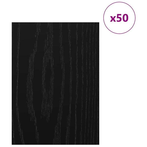 Deko Platten Schwarz Eiche Optik 50 Stk.