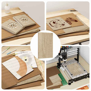 Deko Platten Sonoma-Eiche 50 Stk.