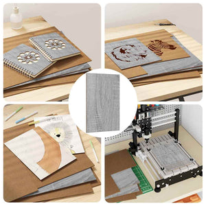 vidaXL Panneaux décoratifs 12 pcs Sonoma Gris 30 x 42 x 0,27 cm