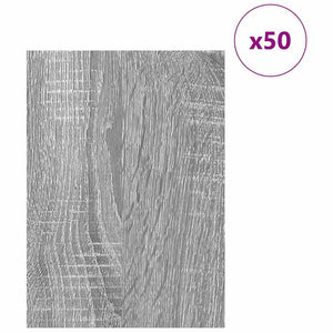 vidaXL Panneaux décoratifs 50 pcs Sonoma gris 30 x 42 x 0,27 cm