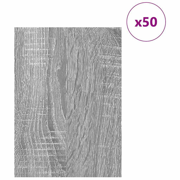 vidaXL Panneaux décoratifs 50 pcs Sonoma gris 30 x 42 x 0,27 cm