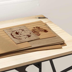 Deko Holzplatten Artisan-Eiche, 12 Stk.